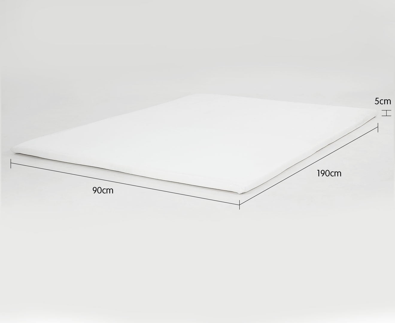 Single High Density Mattress Foam Topper 5cm