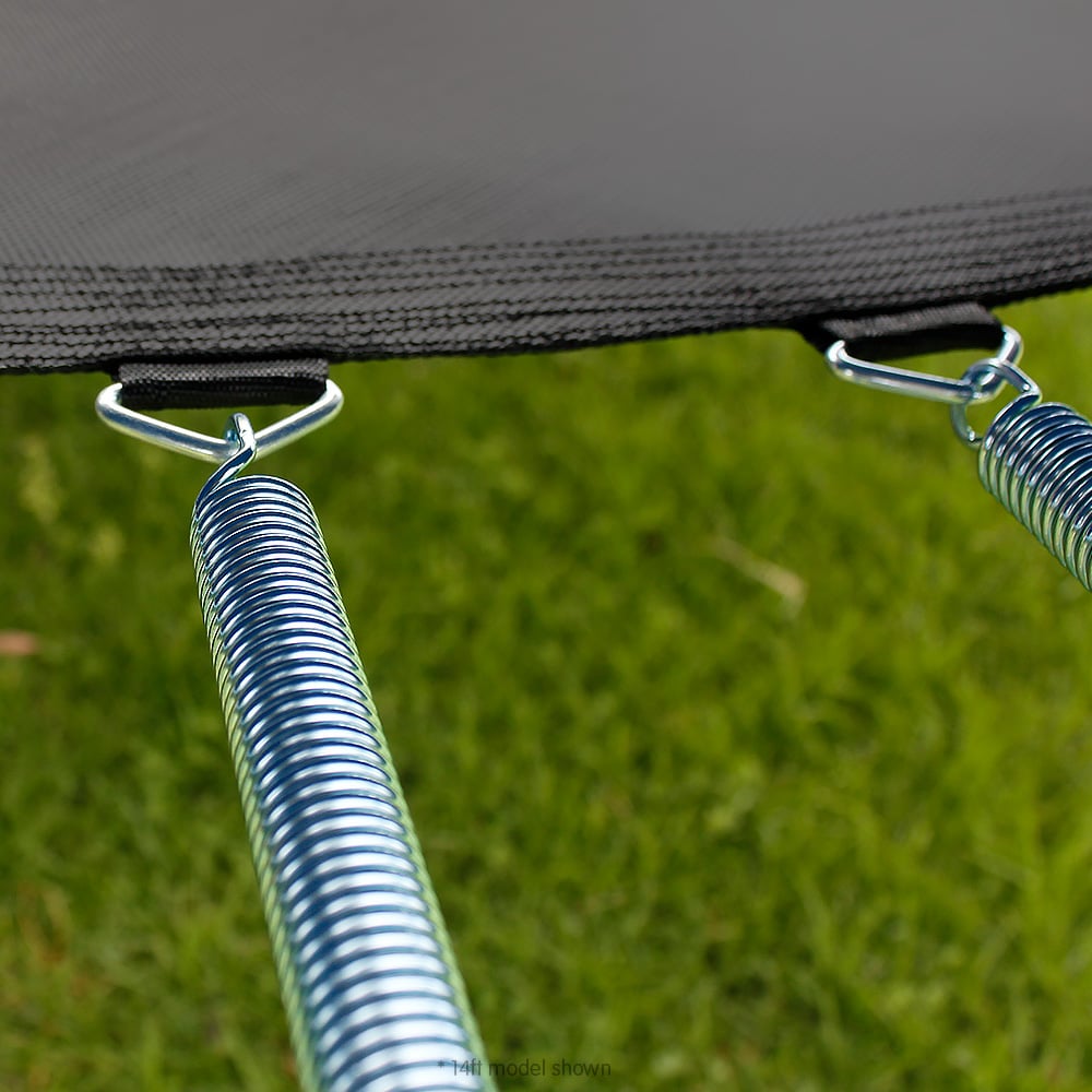 Kahuna Trampoline for Kids 16FT Outdoor Children with Safety Enclosure Pad Mat Ladder Basketball Hoop Set - Green