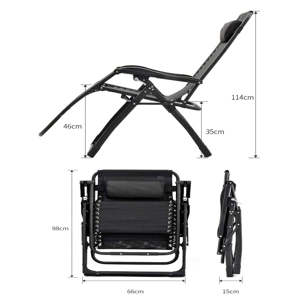 Corey Outdoor Recliner Outdoor Chair- Silver