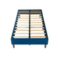 Maya Velvet Bed Frame - Blue Double