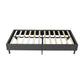 Maya Bed Frame Mattress Foundation - Dark Grey Double