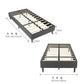 Maya Bed Frame Mattress Foundation - Dark Grey Double