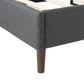 Maya Bed Frame Mattress Foundation - Dark Grey Queen