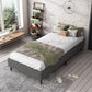 Maya Bed Frame Mattress Foundation - Dark Grey Queen