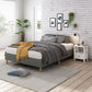 Bliss Ensemble Bed Base & Mattress Package with 34cm Mattress - Dark Grey Double