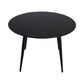 5-Piece Ermes Blue Dining Table & Chair Set Velvet Bistro