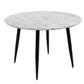 5-Piece Ermes Blue Dining Table & Chair Set Velvet Bistro