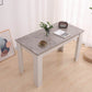 Dining Table Rectangular Wooden 120M - Grey & White