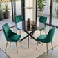 5-Piece Lello Gren Dining Table & Chair Set Marble Velvet
