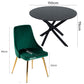 5-Piece Lello Gren Dining Table & Chair Set Marble Velvet