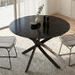 Brady Round Marble - Effect Table - Black