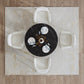 Brady Round Marble - Effect Table - Black