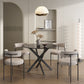Brady Round Marble - Effect Table - Black