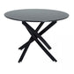 Brady Round Marble - Effect Table - Black