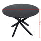 Brady Round Marble - Effect Table - Black