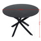Brady Round Marble - Effect Table - Black