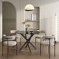 Brady Round Marble - Effect Table - Black