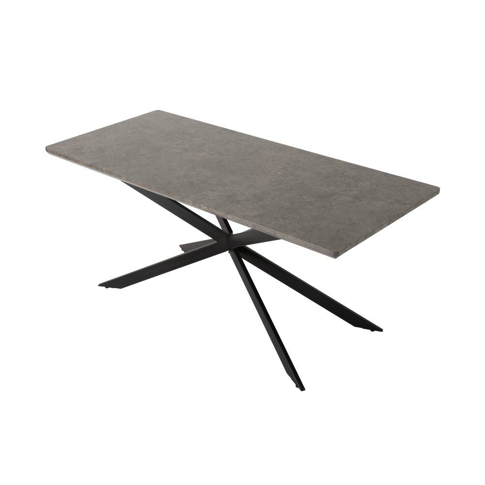6-Piece Dario Navy Dining Table & Chair Set Rectangular Velvet Banquet