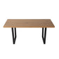 6-Piece Zelma Blue Dining Table & Chair Set Velvet