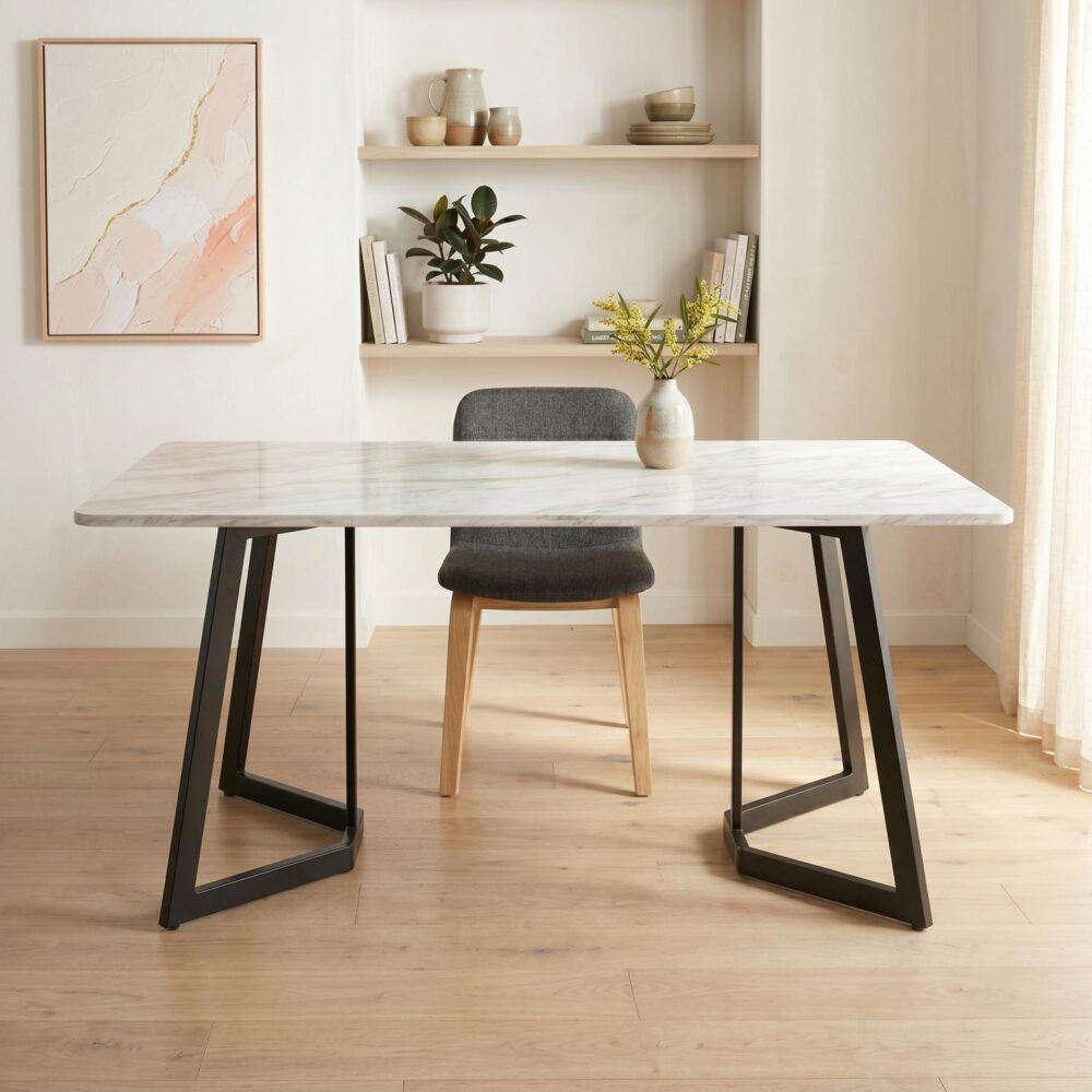 Dana Rectangular Marble - Effect Table