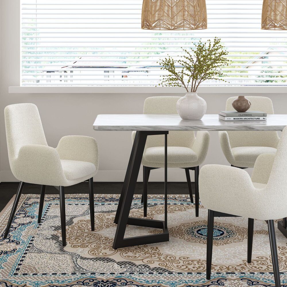 Dana Rectangular Marble - Effect Table