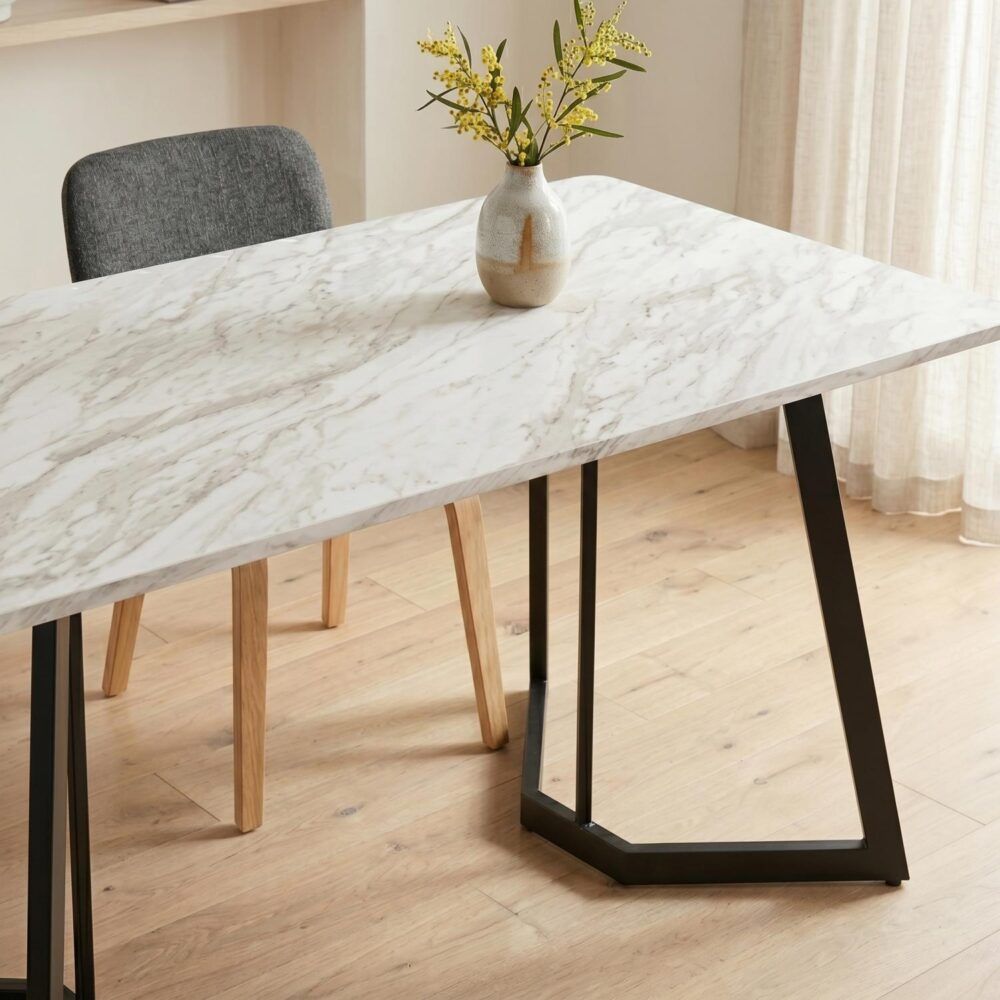 Dana Rectangular Marble - Effect Table