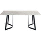 6-Piece Zelma Green Dining Table & Chair Set Marble Bliss Velvet