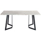 6-Piece Zelma Green Dining Table & Chair Set Marble Bliss Velvet