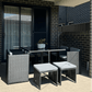 Horrocks 8 Seater Outdoor Dining Set - Black