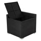 Robyn 5-Seater Modular Lounge Sofa 6-Piece Outdoor Sofa - Black
