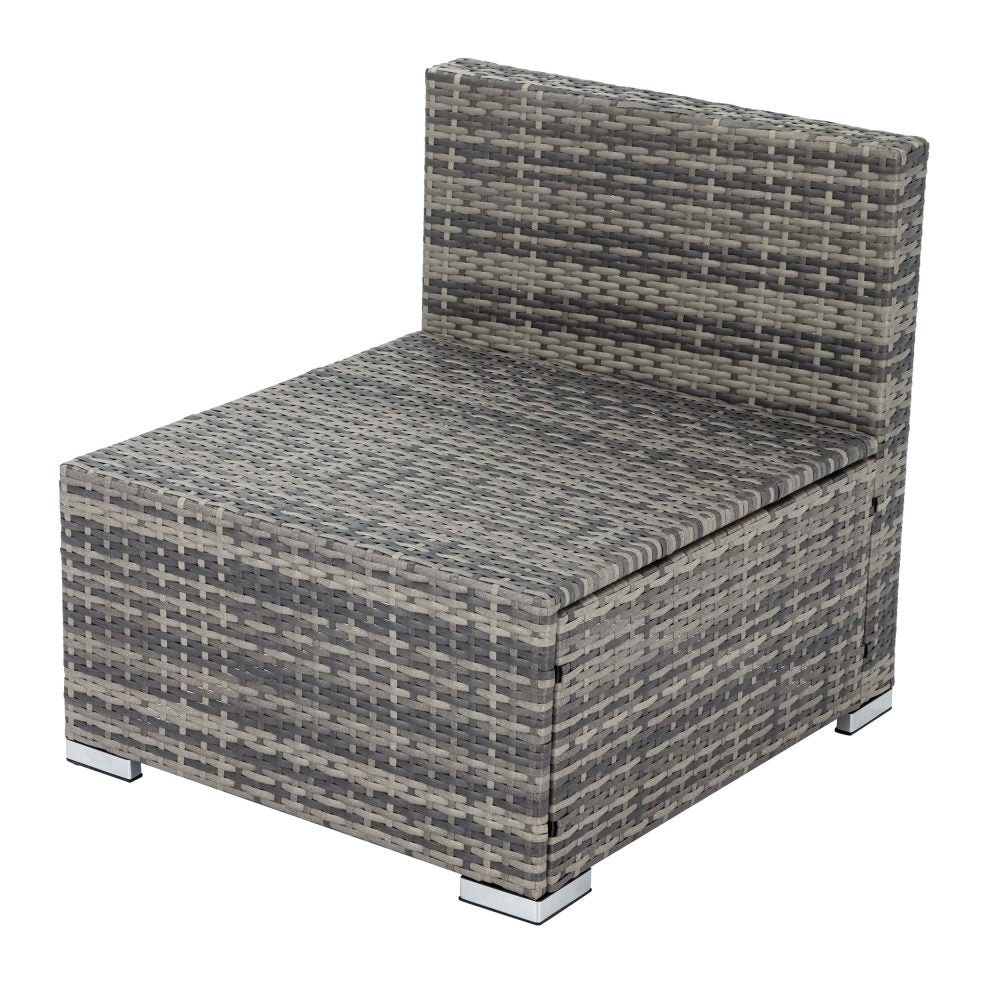 Robyn 5-Seater Modular Lounge Sofa 6-Piece Outdoor Sofa - Grey