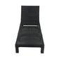 Dylan Rattan Sunbed With Adjustable Recliner - Black