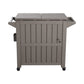 Kyle Garden Bar Serving Cart With Cooler - Taupe