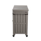 Kyle Garden Bar Serving Cart With Cooler - Taupe