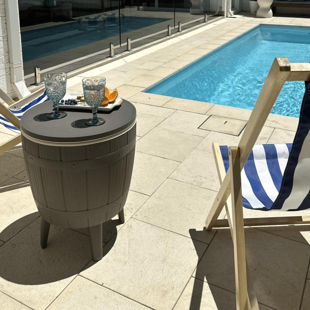 Murphy Cooler Table - Taupe