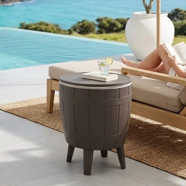Murphy Cooler Table - Taupe
