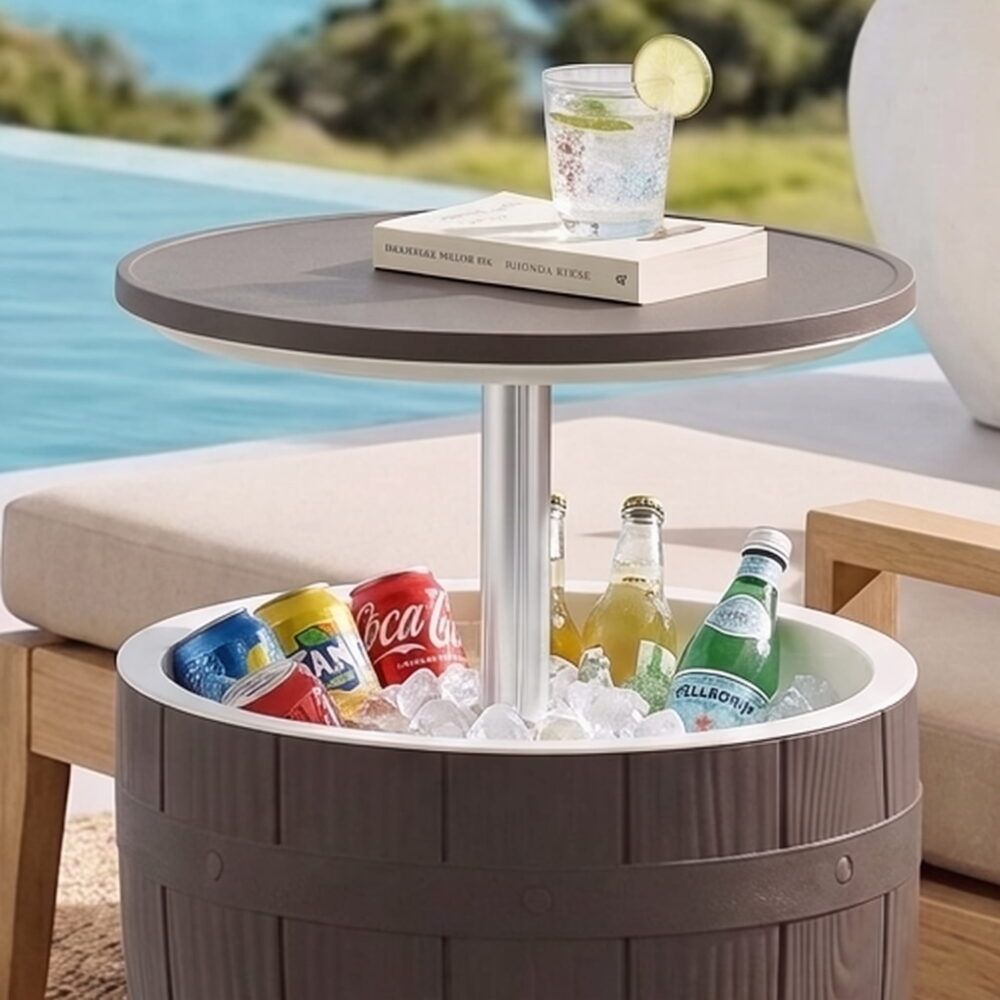 Murphy Cooler Table - Taupe