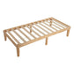 Lorelei Warm Wooden Natural Bed Base Frame - Wood King Single