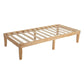 Lorelei Warm Wooden Natural Bed Base Frame - Wood King Single