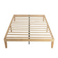 Lorelei Warm Wooden Natural Bed Base Frame - Wood King Single