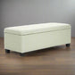 102cm Storage Ottoman Stool Fabric - Light Green