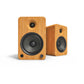 YU6 200W Powered Bookshelf Speakers with Bluetooth and Phono Preamp - Bamboo