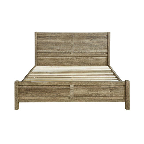 Evelyn Natural Wood MDF Bed Frame - Oak King