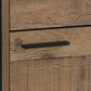Thompson Wooden Bedside Tables Night Stand Particle Board Construction with 2 Drawers - Oak