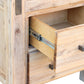 Iqaluit Wooden Bedside Tables Night Stand Solid Wood Acacia with 2 Drawers - Oak