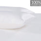 Twin Pack Luxury Pillowcase 100% Pure Mulberry Silk - White
