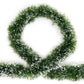 Set of 5 2m Christmas Tinsel Xmas Garland Sparkly Snowflake Party Natural Home Decor - Snow Tips in Green