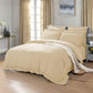 SINGLE 1000TC Tailored Duvet Quilt Cover Set - Cream