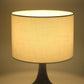 Cylindrical Fabric Ceramic Base Table Lamp - Large