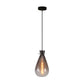 Teardrop-Shaped Pendant Light - Black
